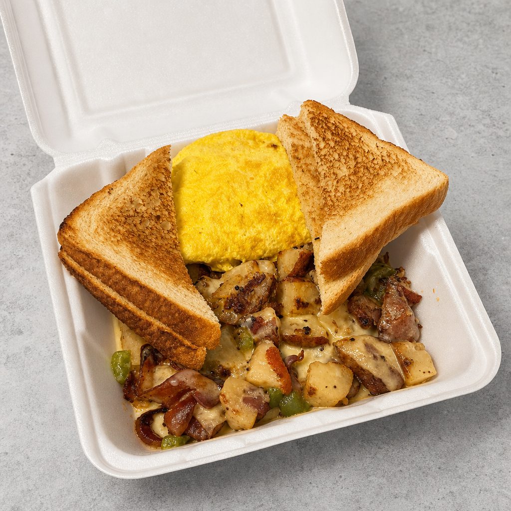 Cheesesteak Omelet.