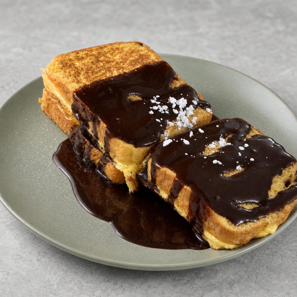 Boston Cream Stuffed French Toast.