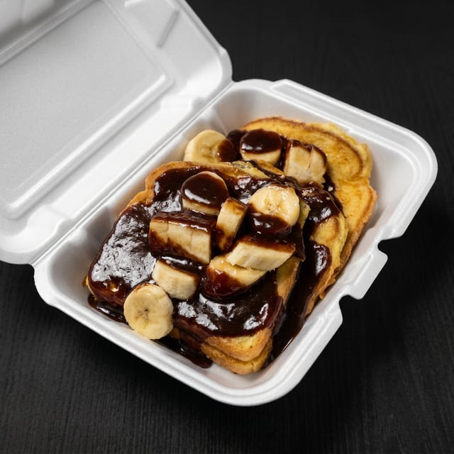 Cinnamon Swirl Banana French Toast.
