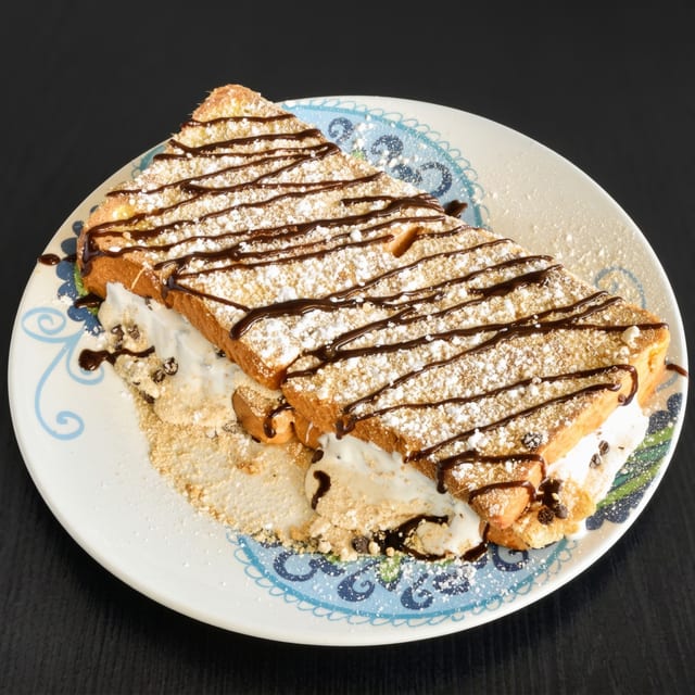 S'mores Stuffed French Toast.